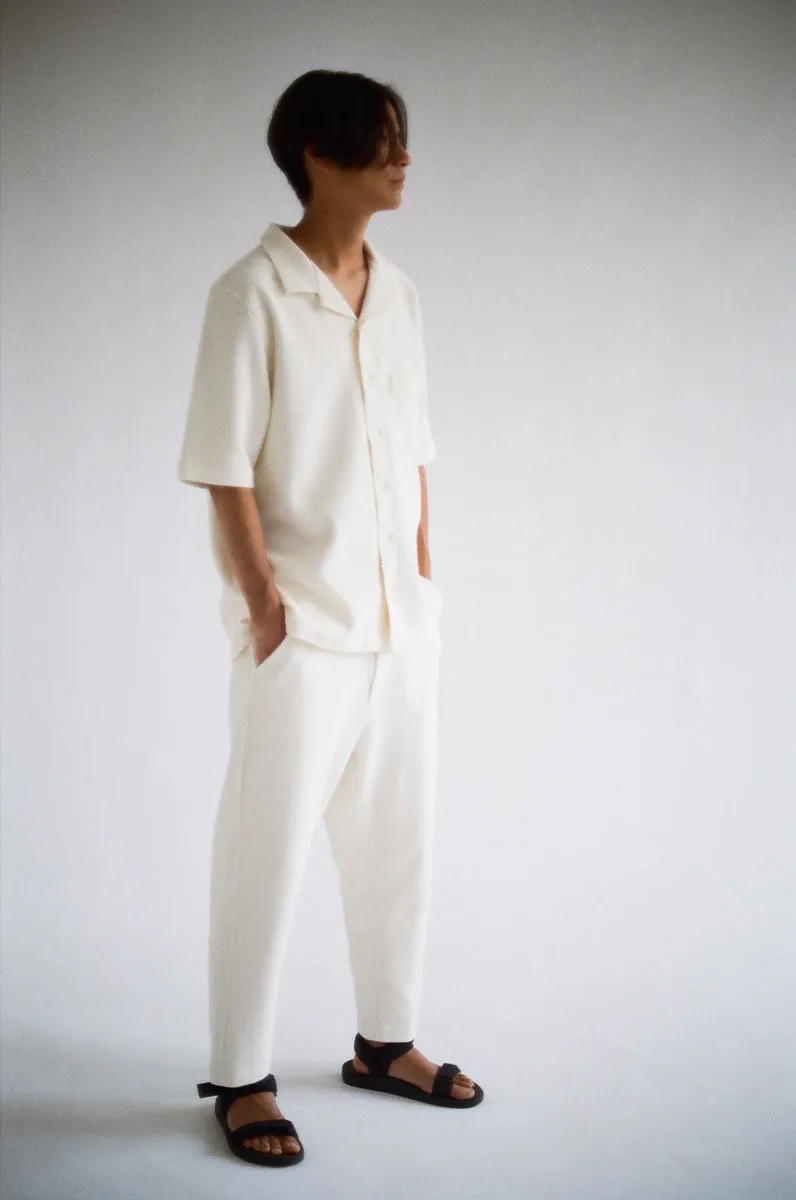 08 / Waffle Trousers Off White