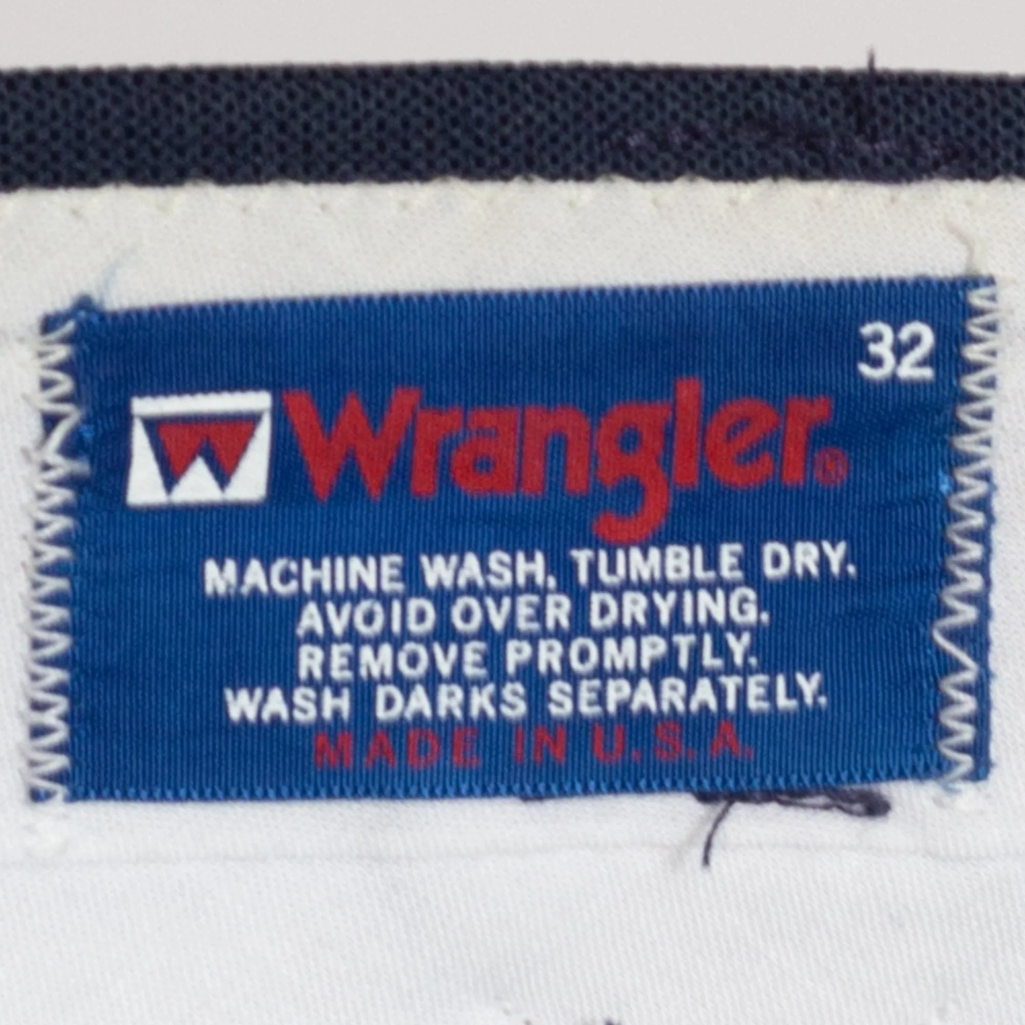 32 Waist 80s Wrangler Navy Blue Western Trousers, Deadstock