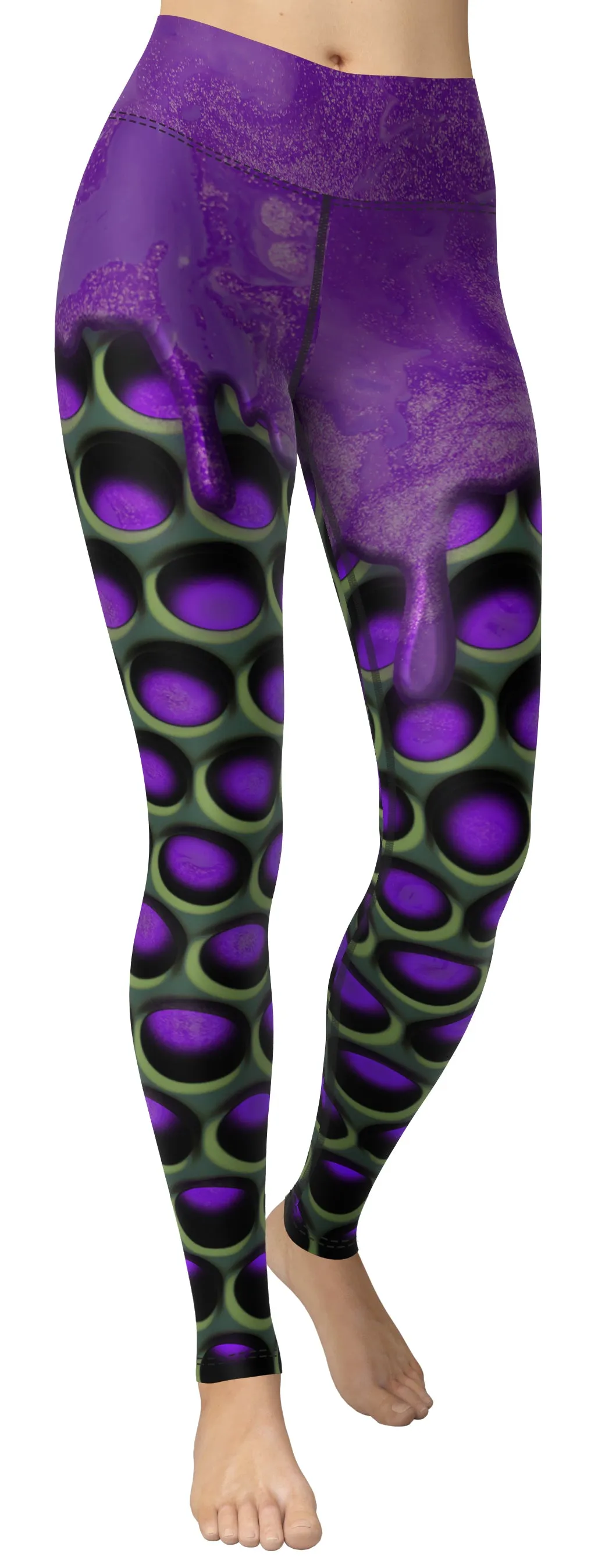 3D Industrial Print Yoga Leggings