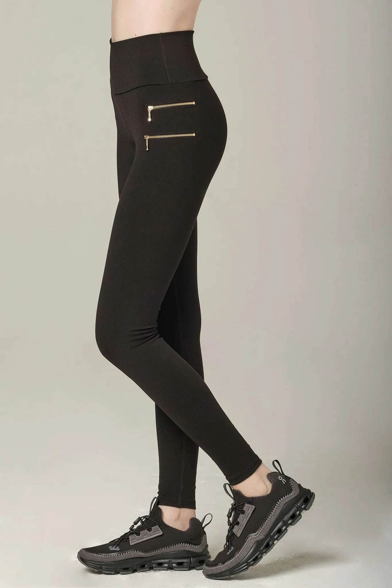 925 Fit Women's Zip It Super Soft Legging Pants - Black