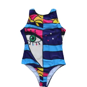 Abstract Colorful Graffiti One-Piece Swimsuit