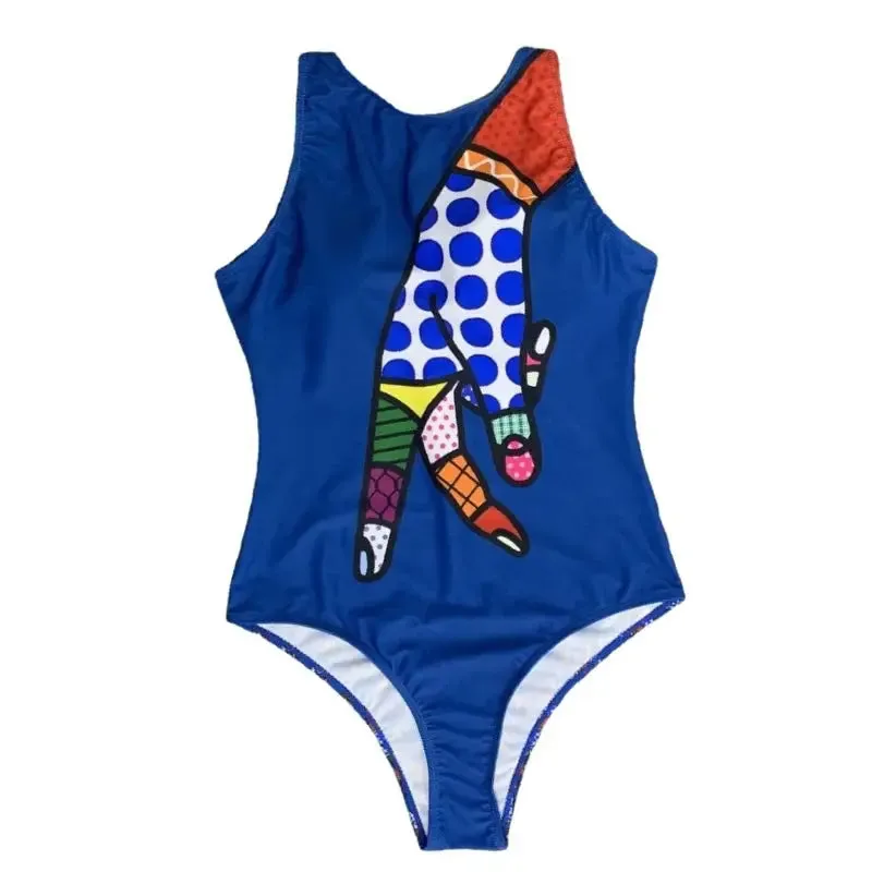 Abstract Colorful Graffiti One-Piece Swimsuit