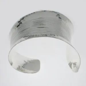 Abstract movement Bronze Silver Cuff