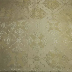 Abstract Textured Gold Brocade Fabric