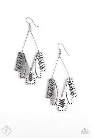 Arizona Adobe Silver Paparazzi Earrings