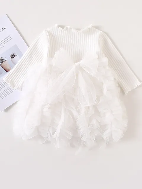 Baby Ruffles and More Ruffles Sweater Dress