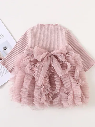 Baby Ruffles and More Ruffles Sweater Dress