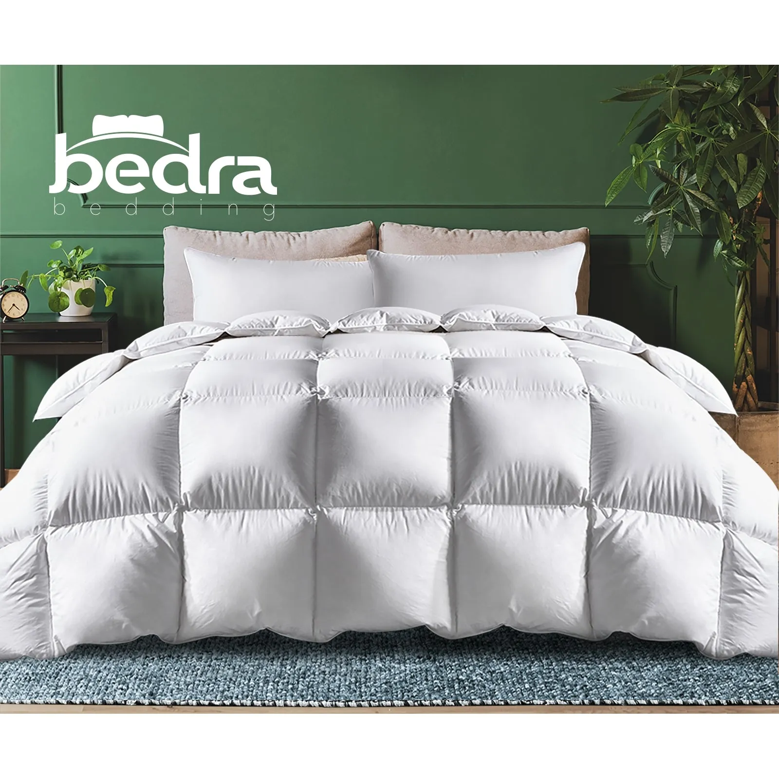 Bedra Goose Down Feather Quilt 800GSM Blanket Duvet Doona All Season Super King