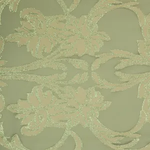 Beige and Gold Abstract Textured Brocade Fabric