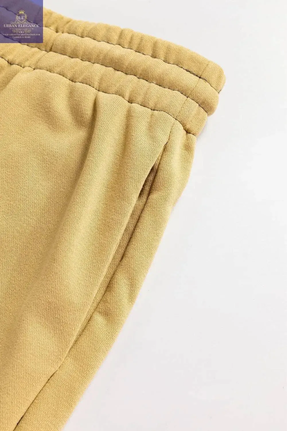 Beige High Waist Plus Size Pants