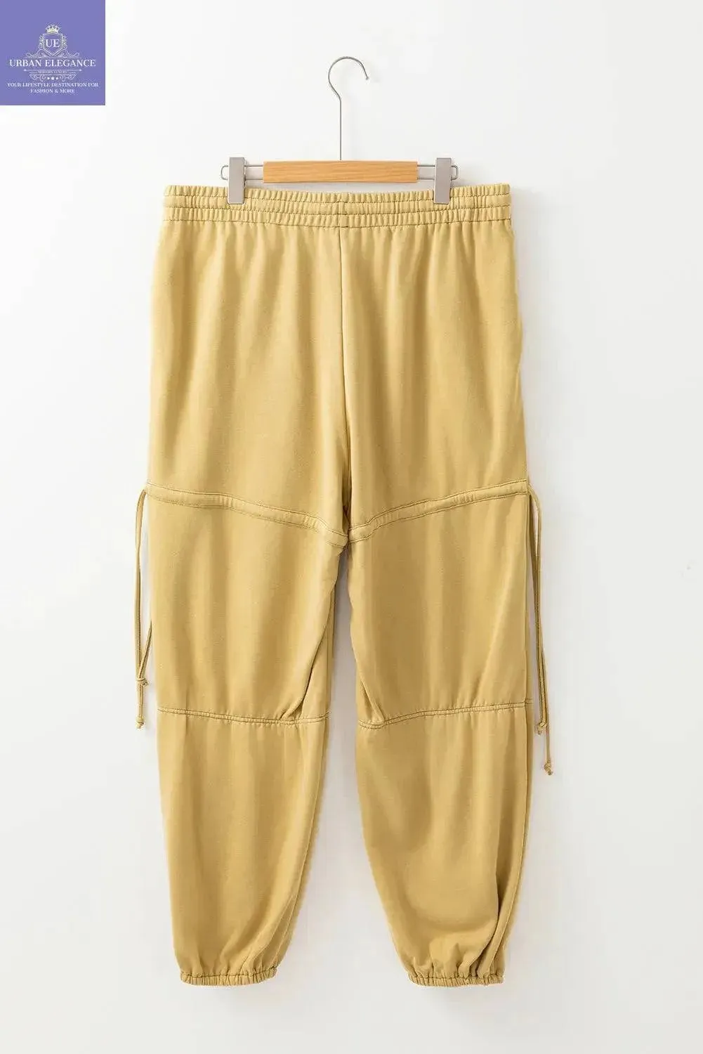 Beige High Waist Plus Size Pants