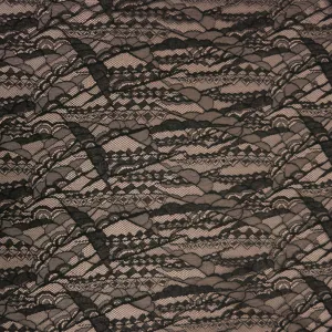 Black Abstract Vintage Solstiss Lace