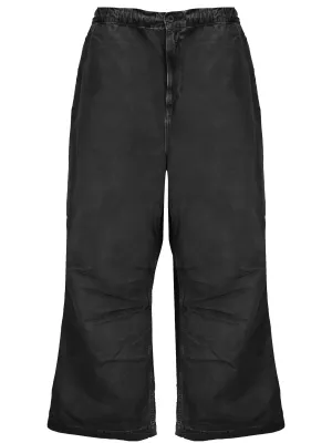 Black Stone Dyed Casual Trousers