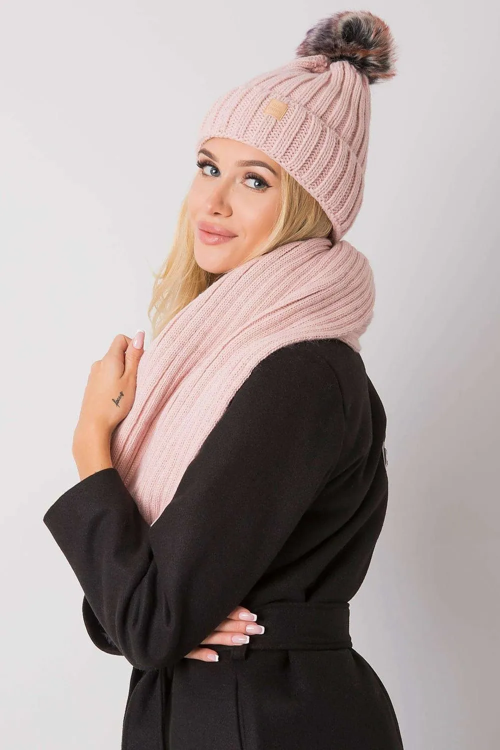 Chic Parisian Winter Accessory Set: Hat and Scarf Ensemble