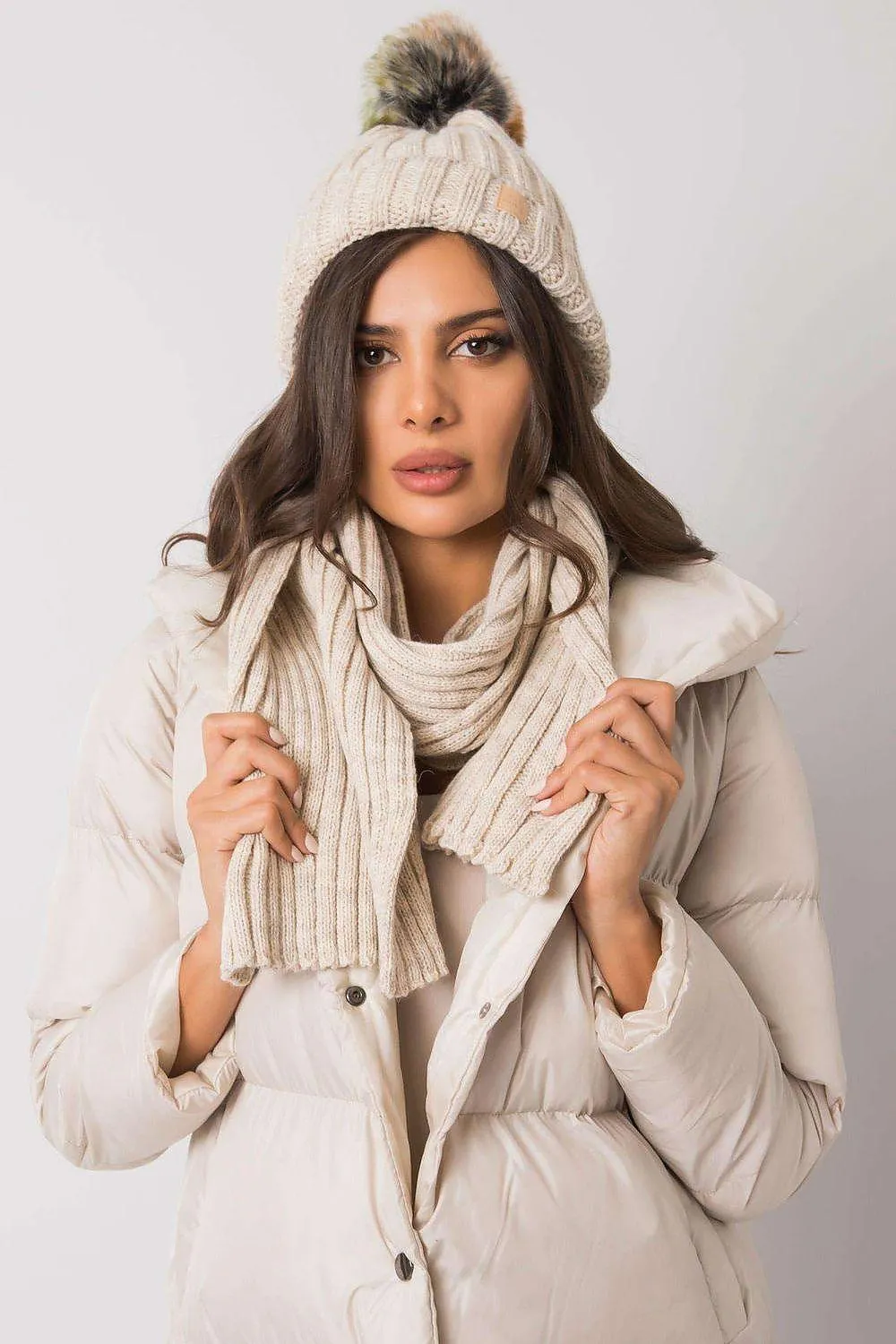 Chic Parisian Winter Accessory Set: Hat and Scarf Ensemble