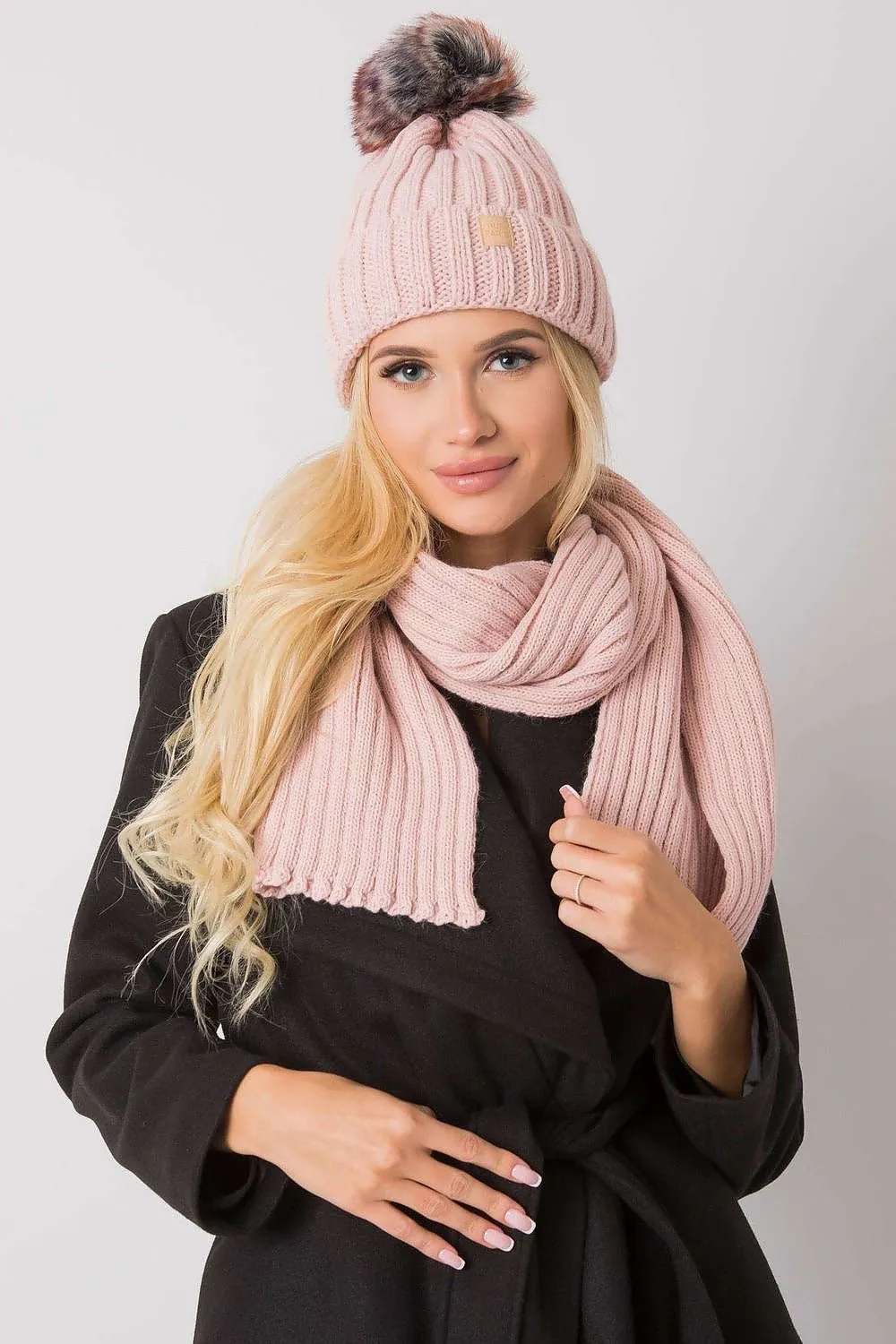 Chic Parisian Winter Accessory Set: Hat and Scarf Ensemble