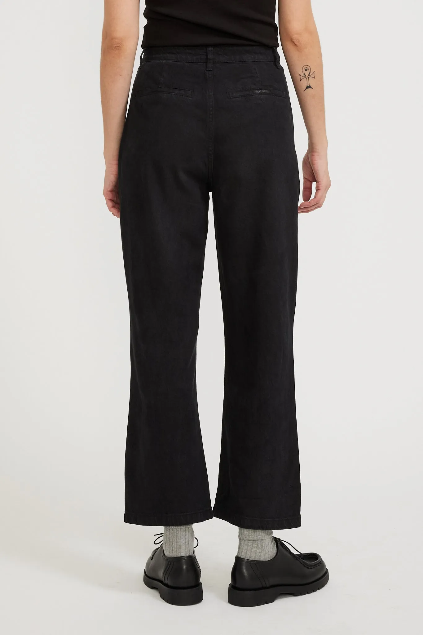 Chloe Pleat Pant Lyocell Jet Black