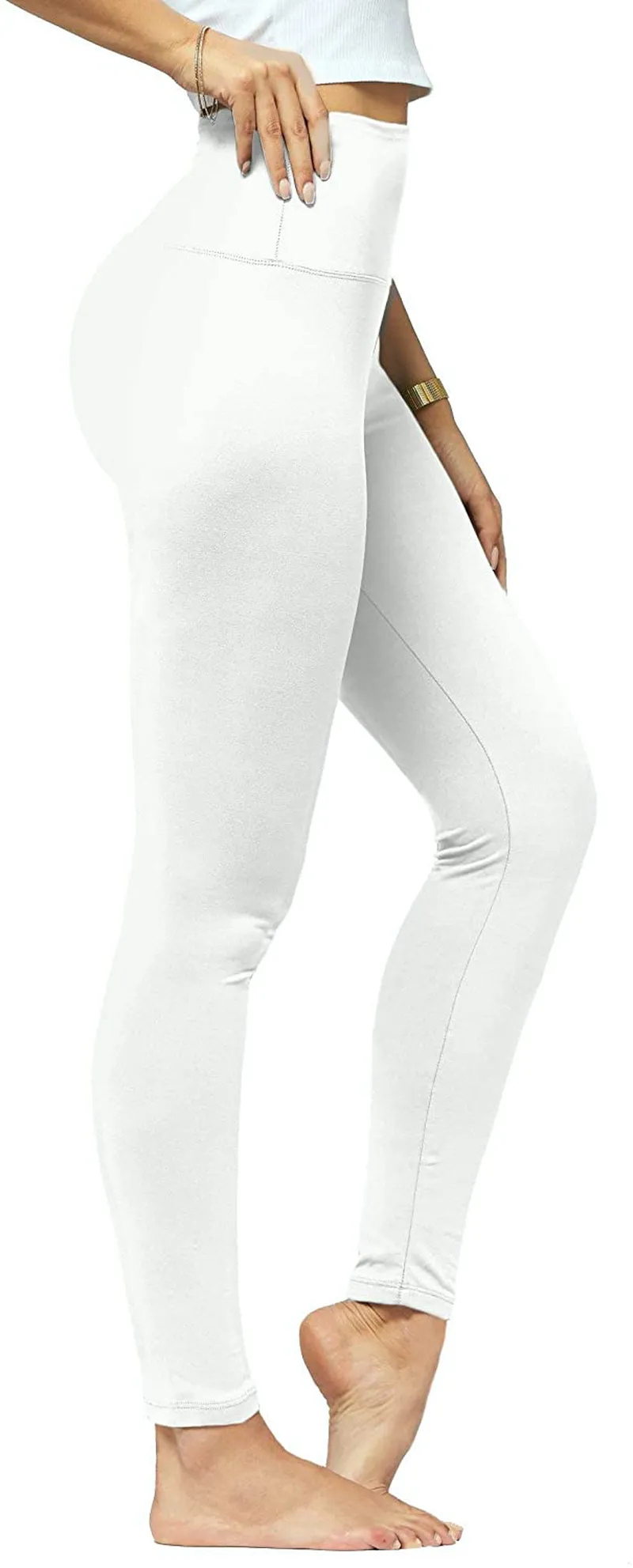 Conceited Ultra Soft High Rise Leggings for Women - Reg and Plus Sizes - Full Length and Capri - High Waist