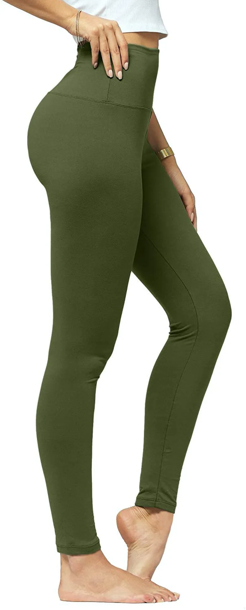 Conceited Ultra Soft High Rise Leggings for Women - Reg and Plus Sizes - Full Length and Capri - High Waist