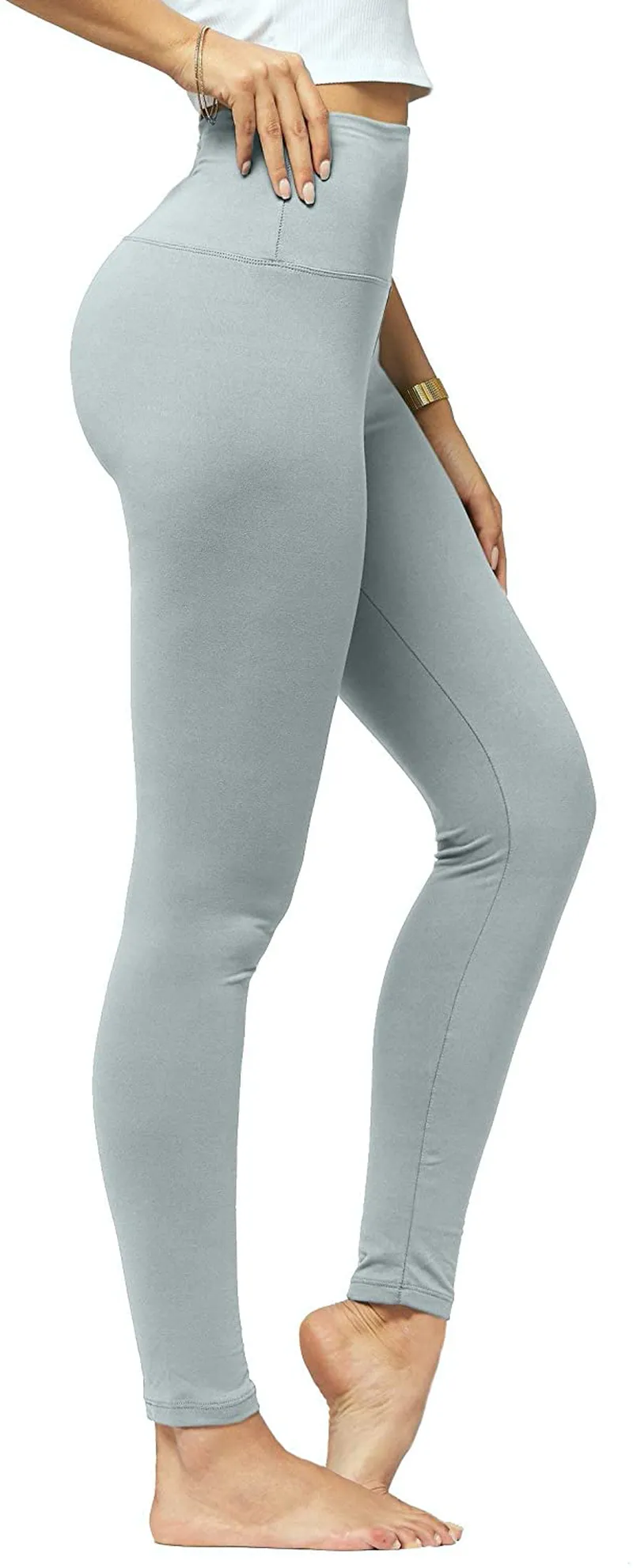 Conceited Ultra Soft High Rise Leggings for Women - Reg and Plus Sizes - Full Length and Capri - High Waist