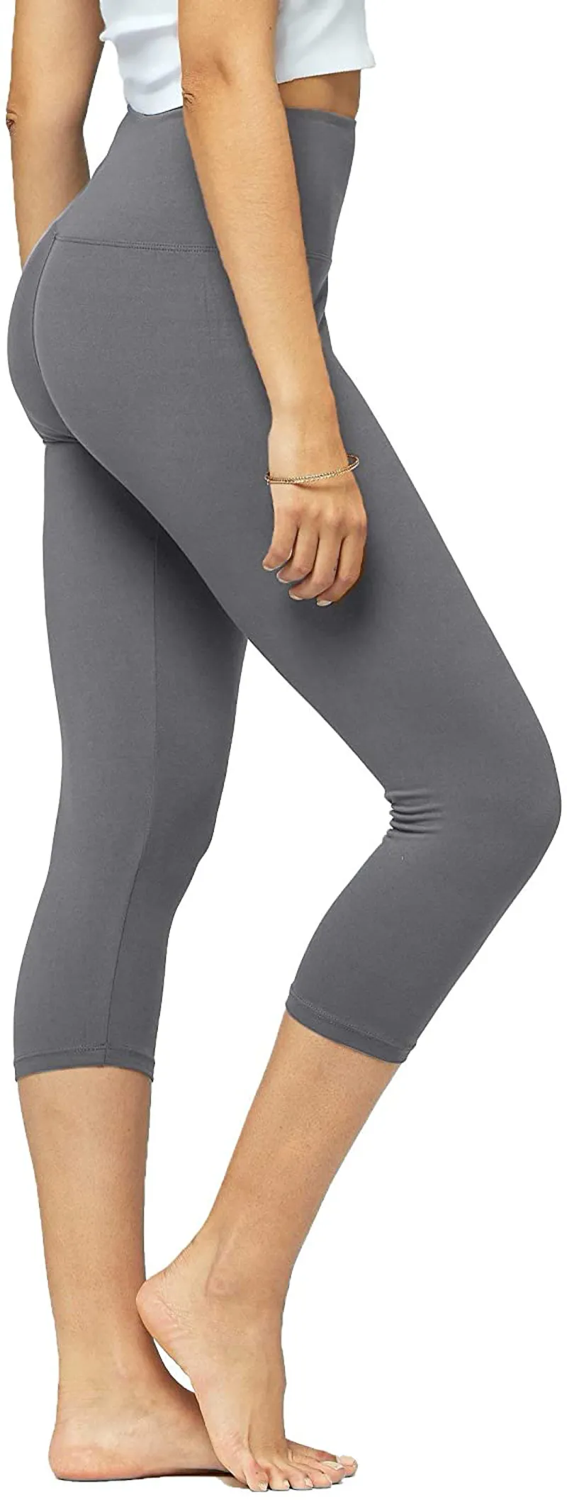 Conceited Ultra Soft High Rise Leggings for Women - Reg and Plus Sizes - Full Length and Capri - High Waist