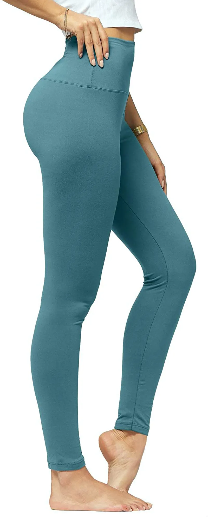 Conceited Ultra Soft High Rise Leggings for Women - Reg and Plus Sizes - Full Length and Capri - High Waist