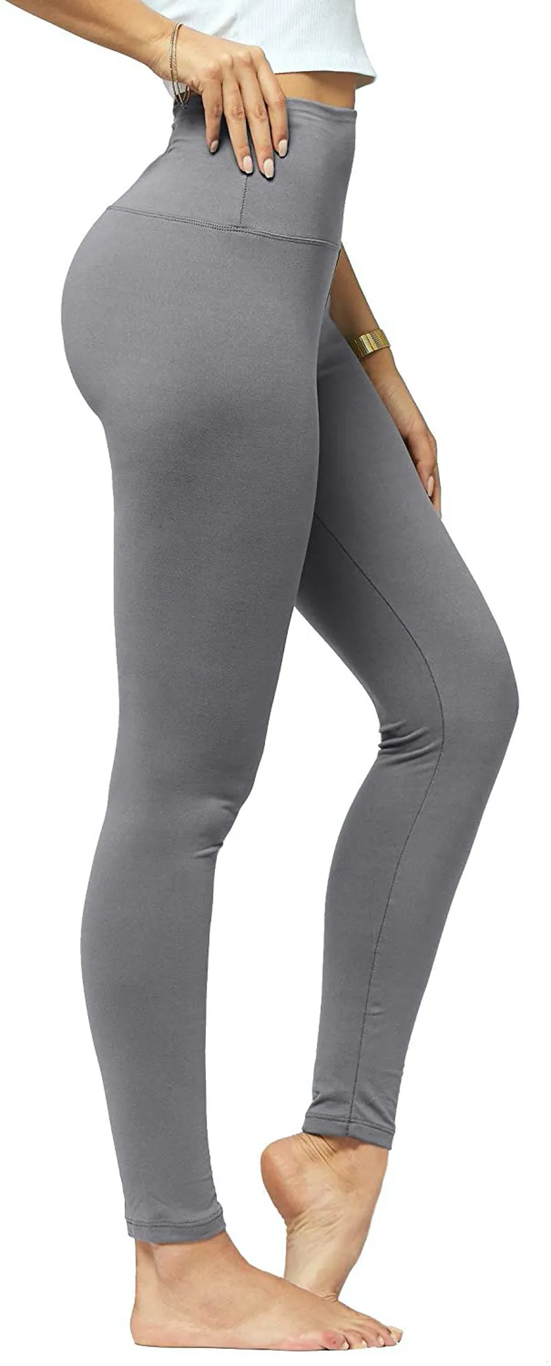 Conceited Ultra Soft High Rise Leggings for Women - Reg and Plus Sizes - Full Length and Capri - High Waist