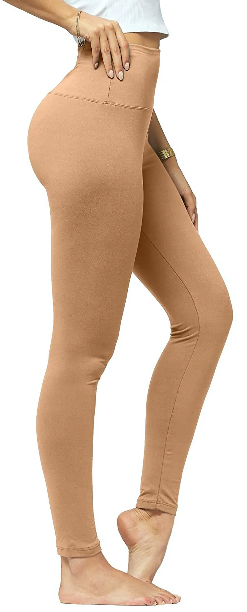 Conceited Ultra Soft High Rise Leggings for Women - Reg and Plus Sizes - Full Length and Capri - High Waist