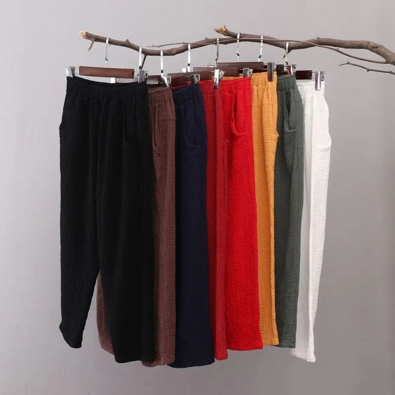 Cotton And Linen Pants | Zen