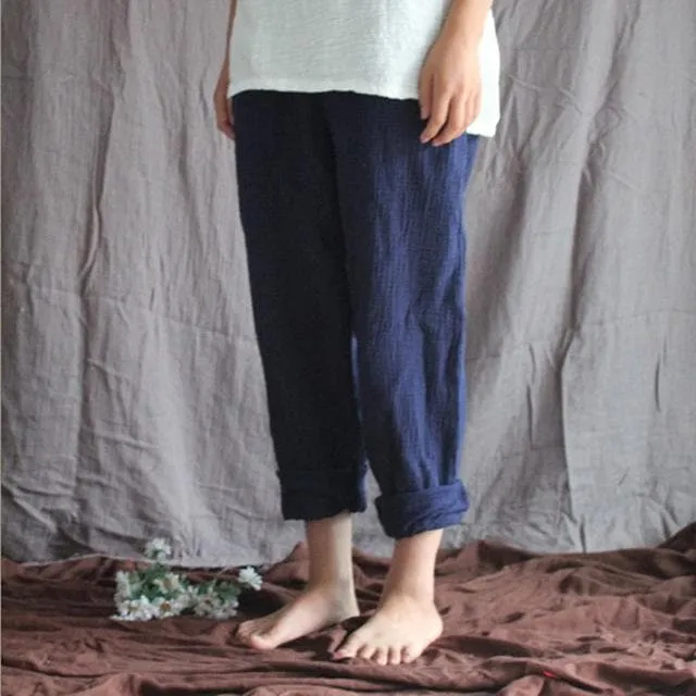 Cotton And Linen Pants | Zen