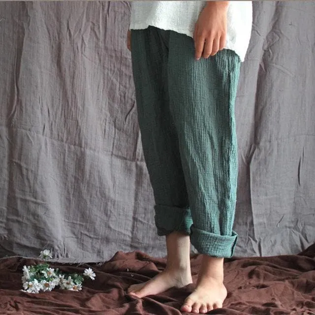 Cotton And Linen Pants | Zen