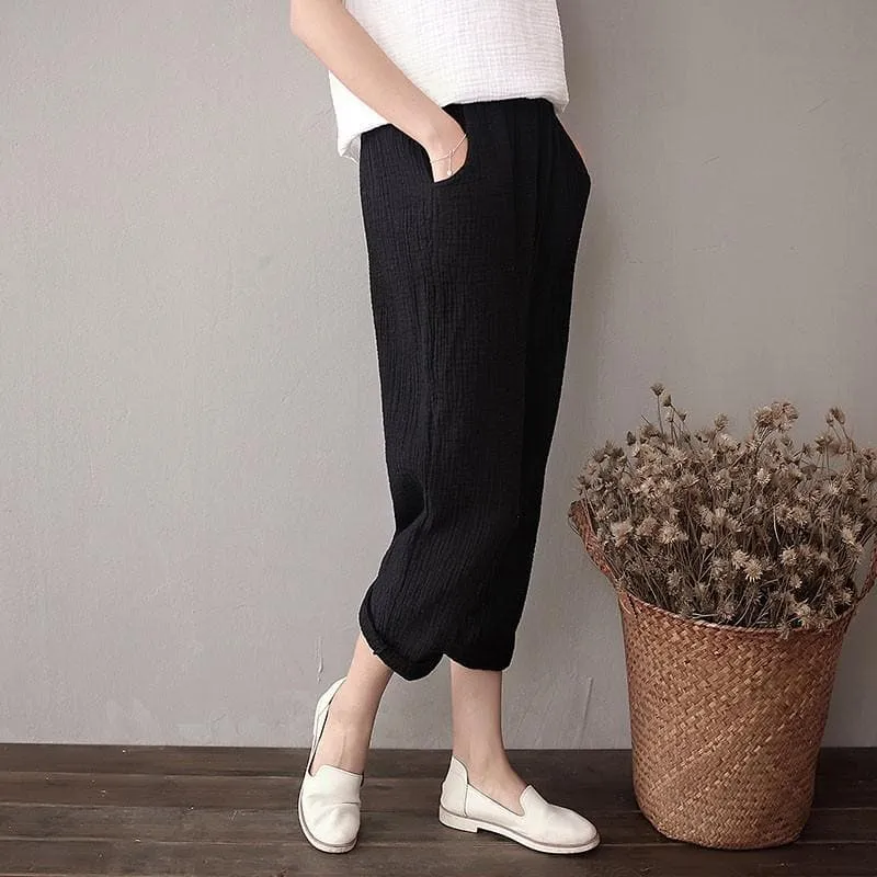 Cotton And Linen Pants | Zen