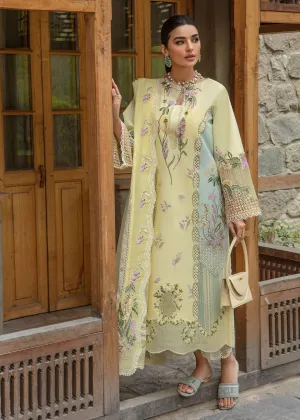 Crimson X Saira Shakira Luxury Lawn – Sun Kissed - Lemon