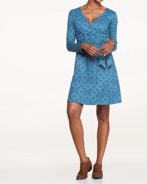 Cue Wrap Dress In Big Sky Vine | Big Sky Vine