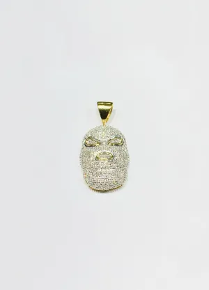 Diamond Balaclava Pendant (14K).