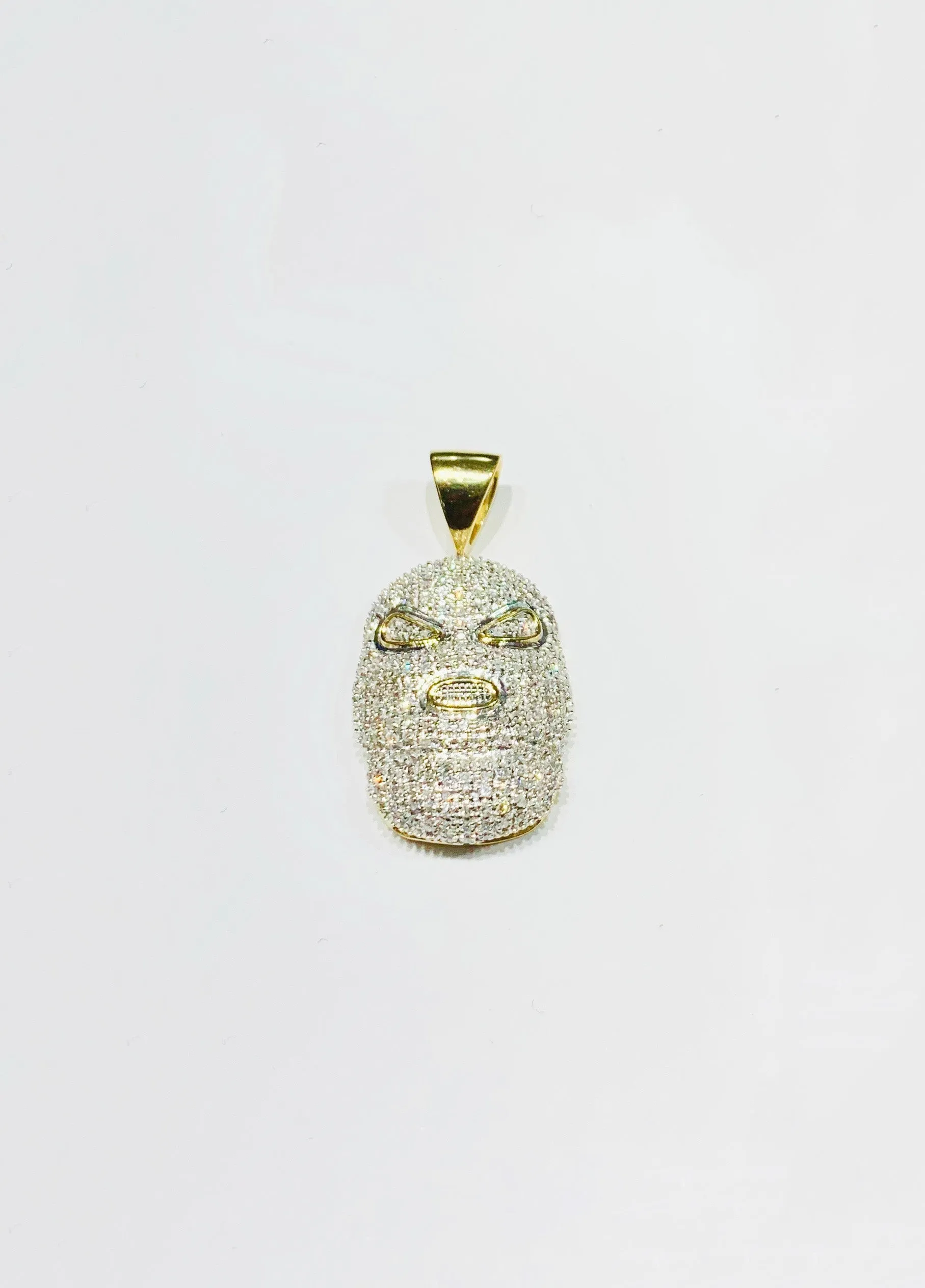 Diamond Balaclava Pendant (14K).