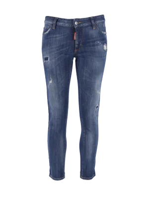 distressed skinny jeans