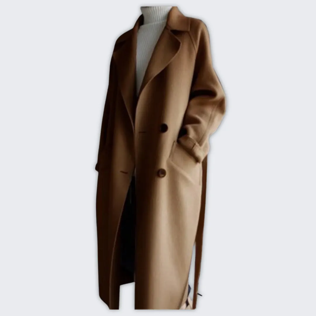 Elegant Cashmere Women's Coat - Luxurious Fall & Winter Fashion