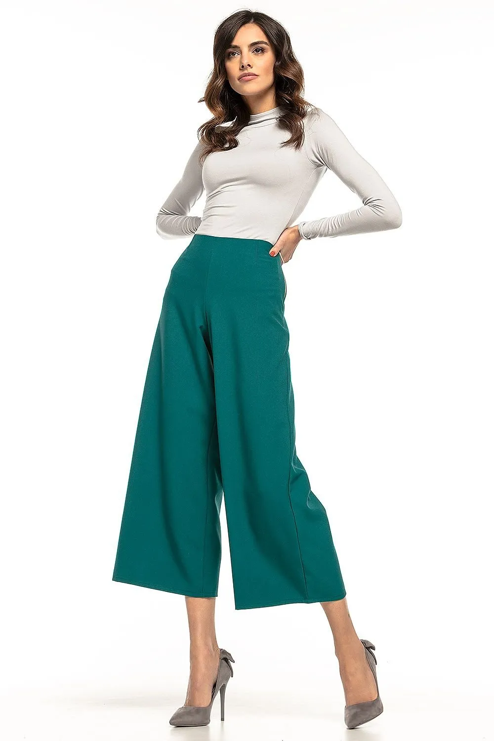 Elegant High-Waisted Wide-Leg Pants for Women