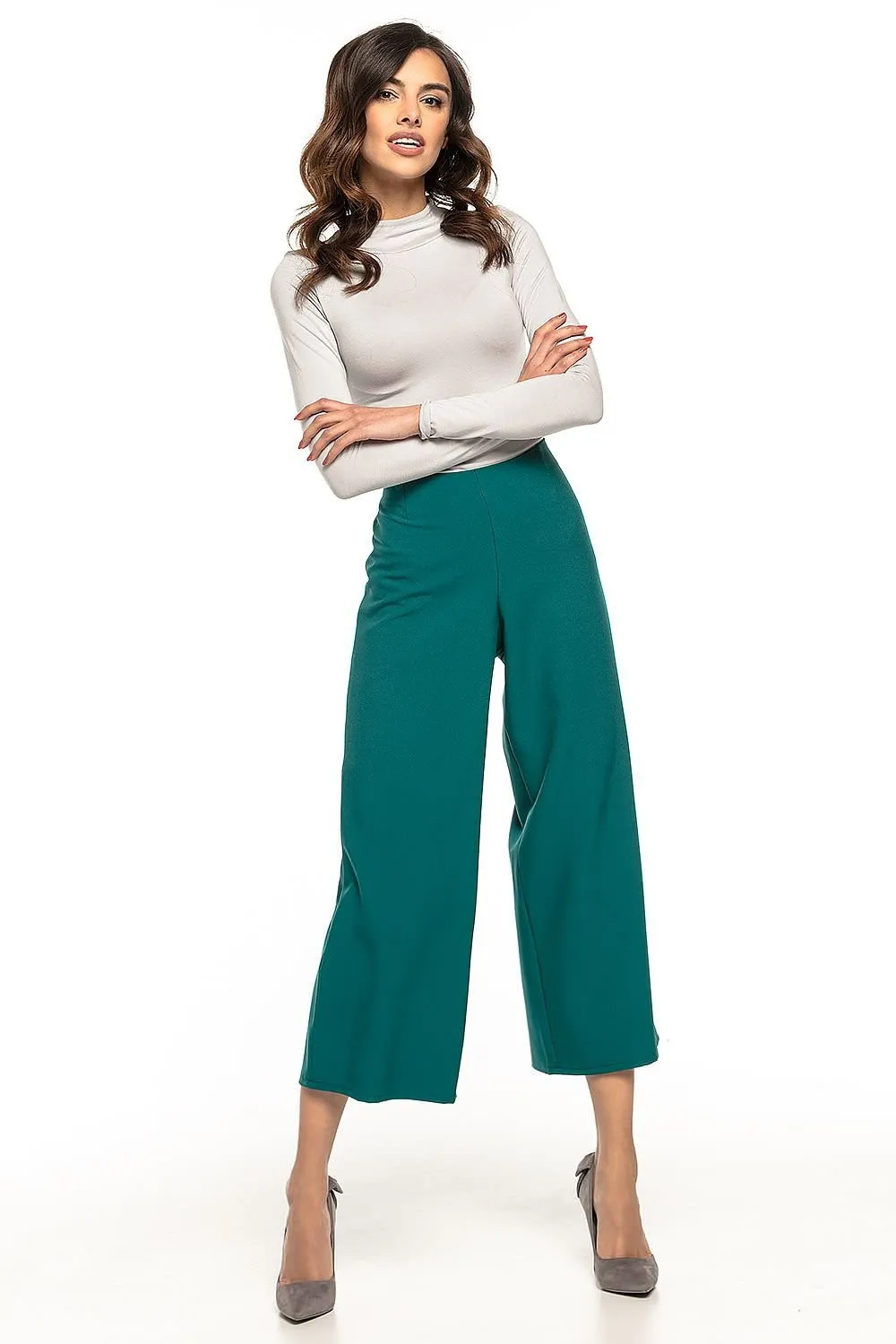 Elegant High-Waisted Wide-Leg Pants for Women