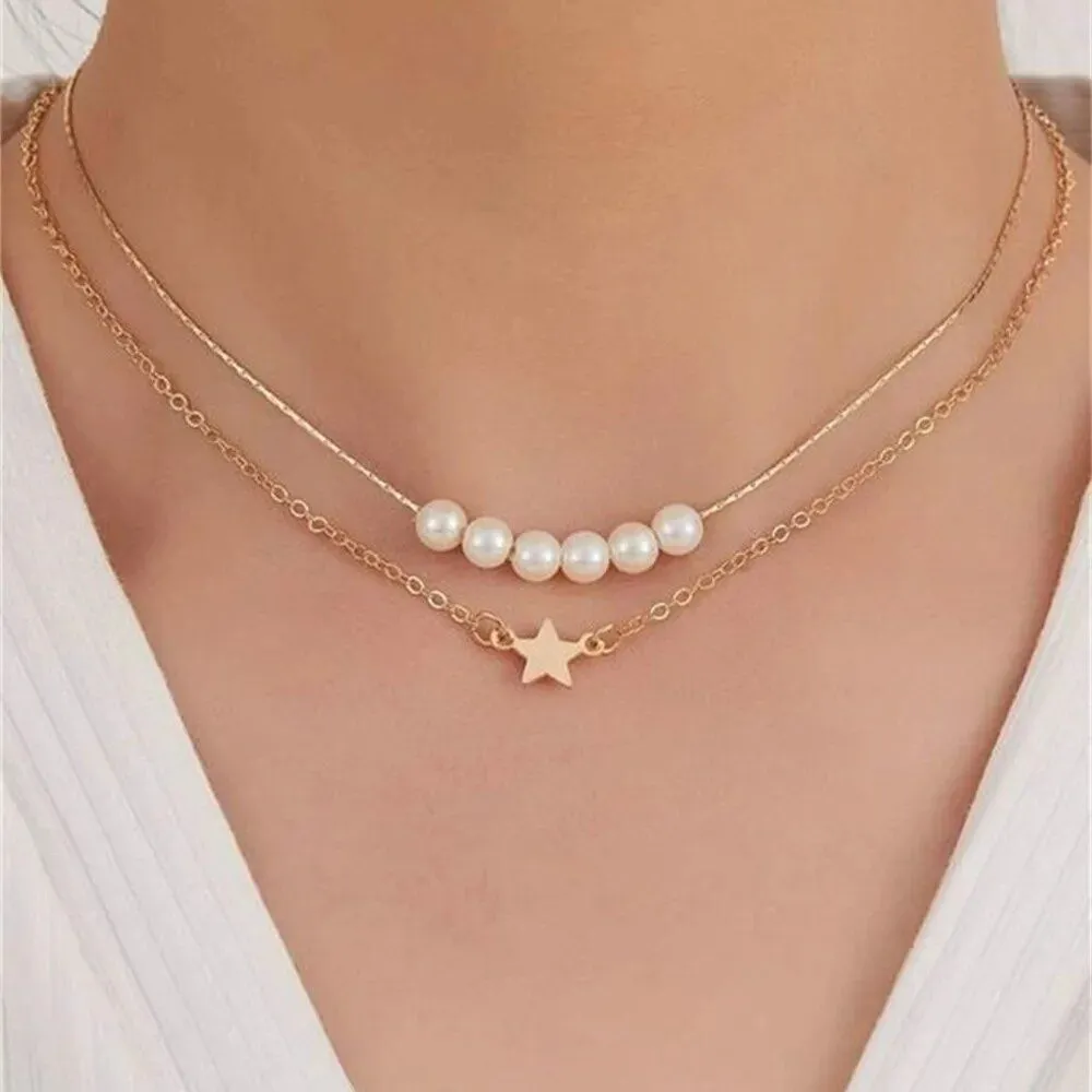 Faux Pearl Snake Necklaces Collection