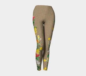 Floral Accented Yoga Leggings