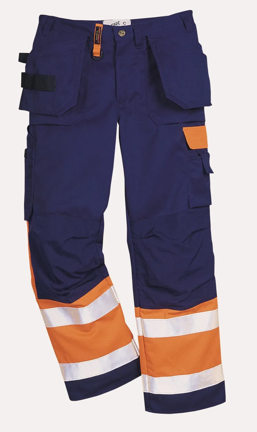 Fristads Plu-239 Trousers  Navy / Orange