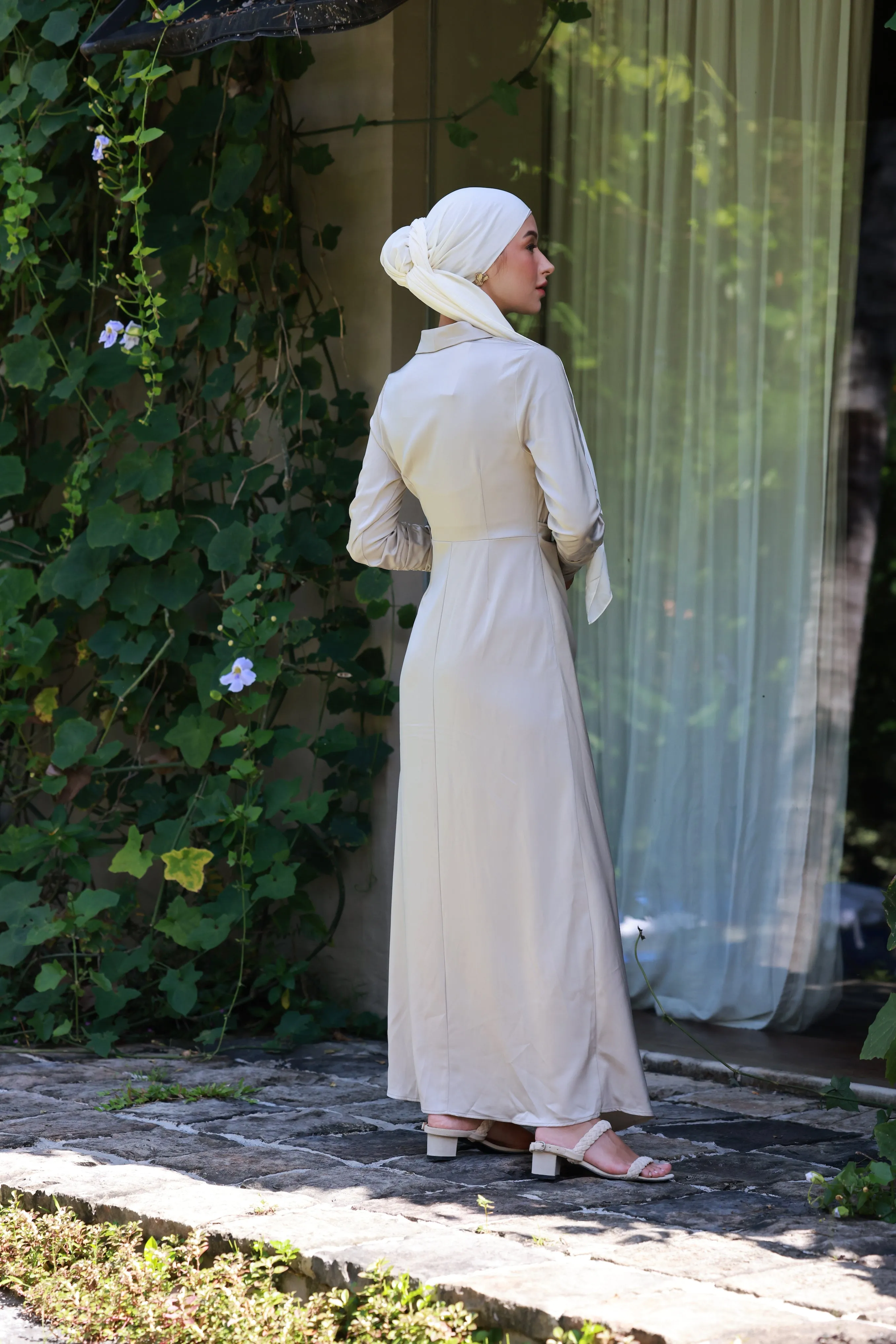 HAYAT TIE DRESS - STONE