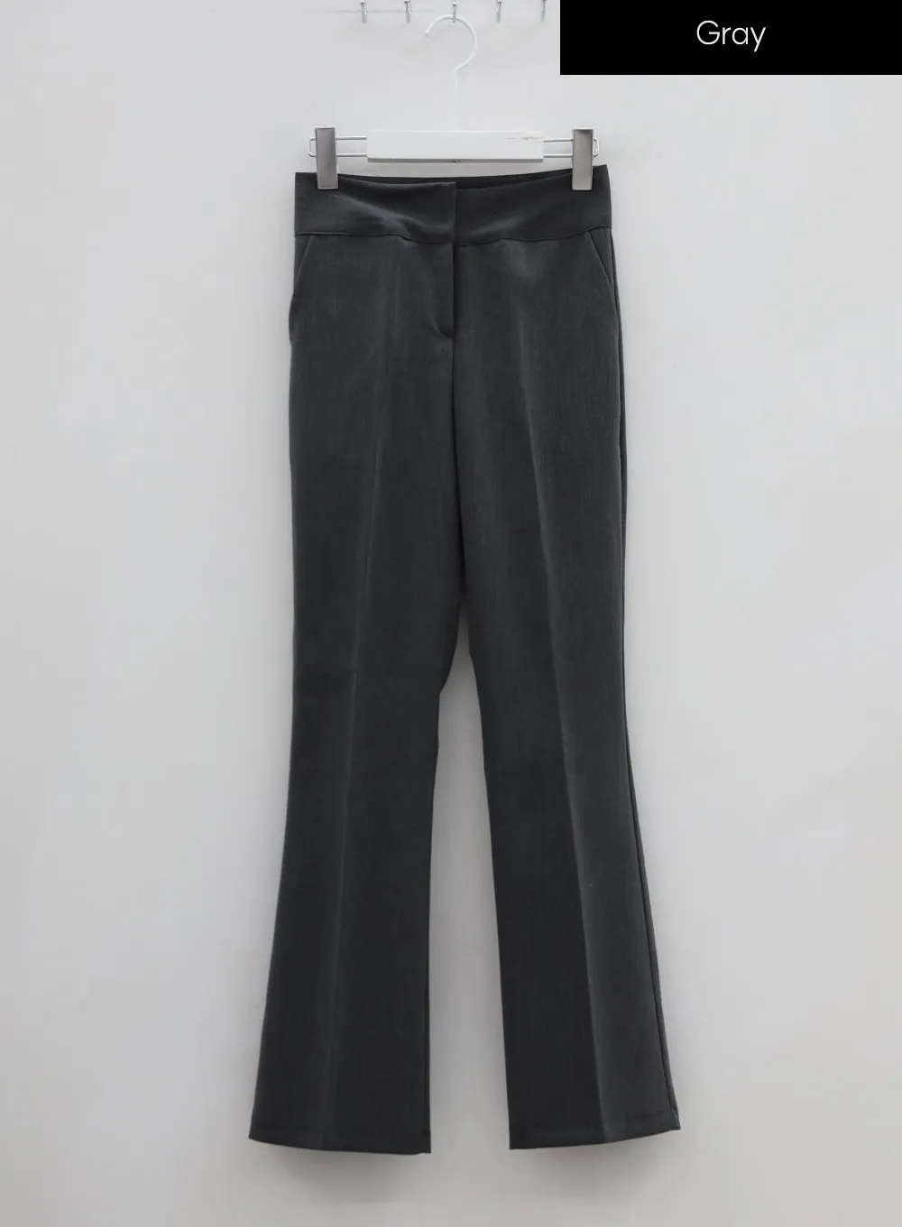 High Waist Boot Cut Slack Pants IU26