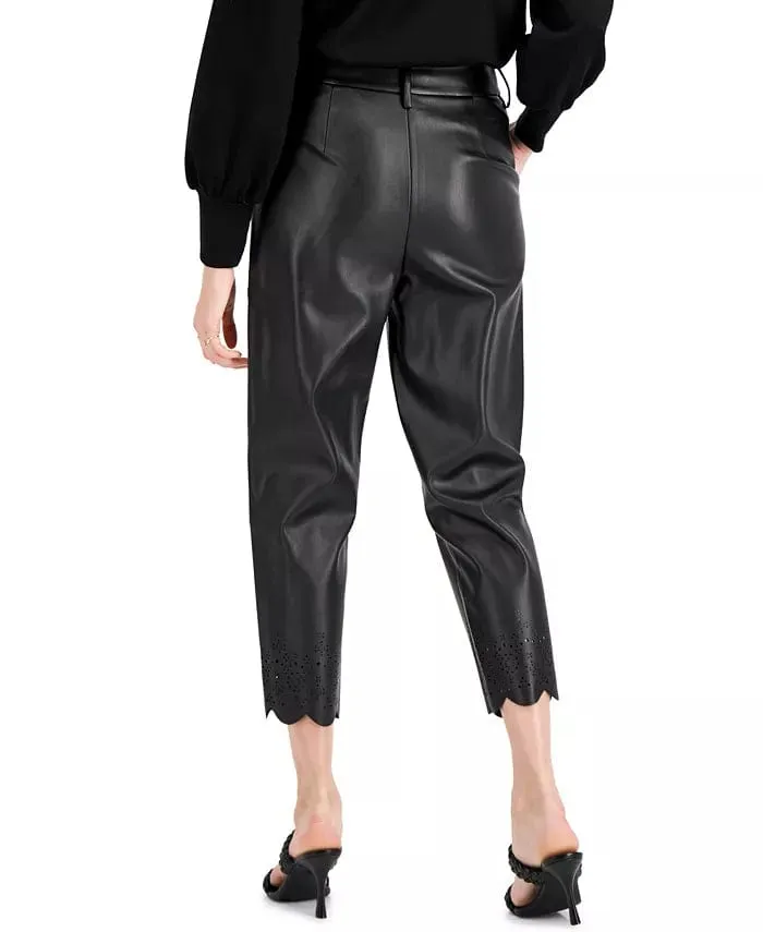 INC - High-Waist Faux-Leather Pants