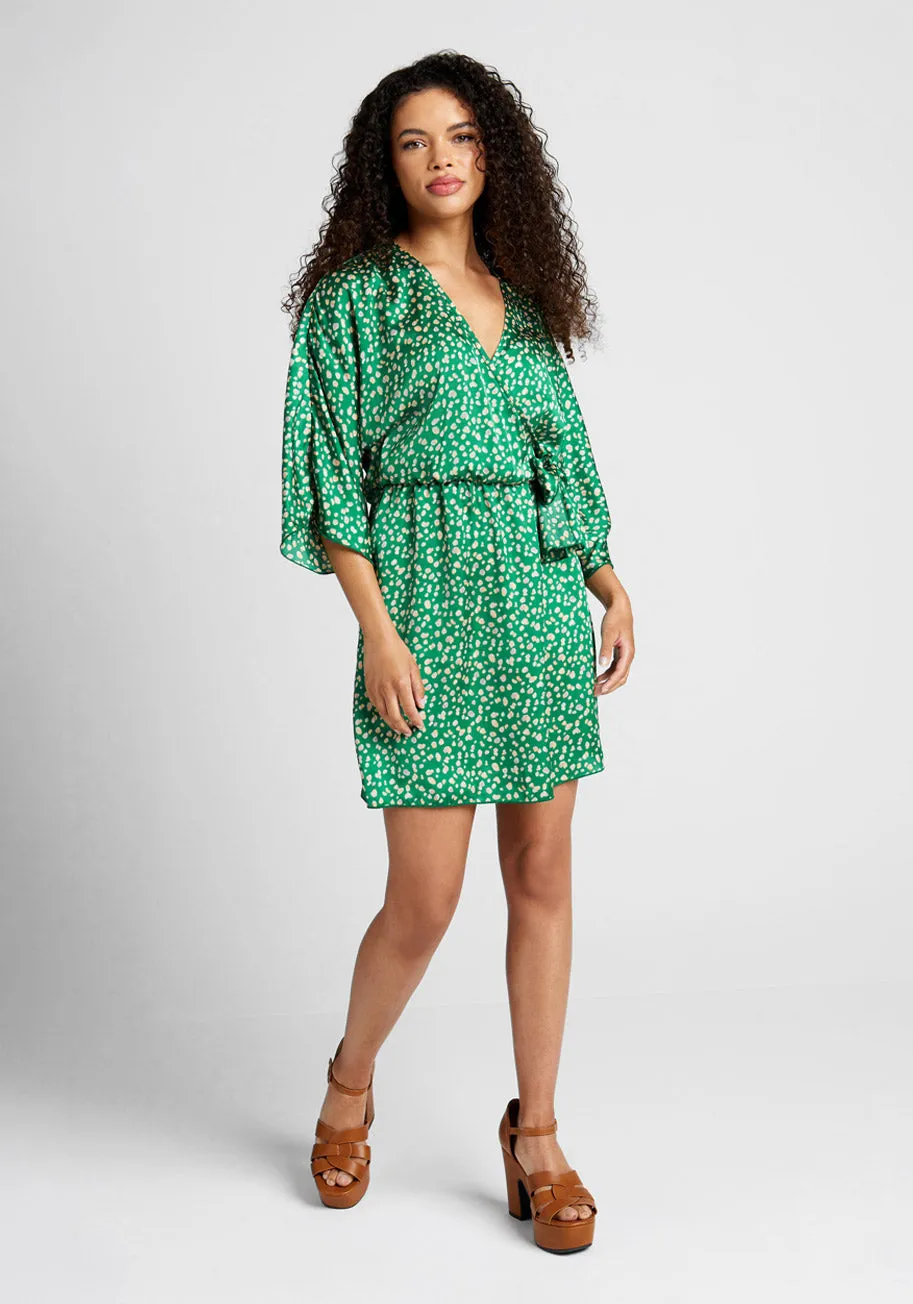 Kimono Kuteness Wrap Dress