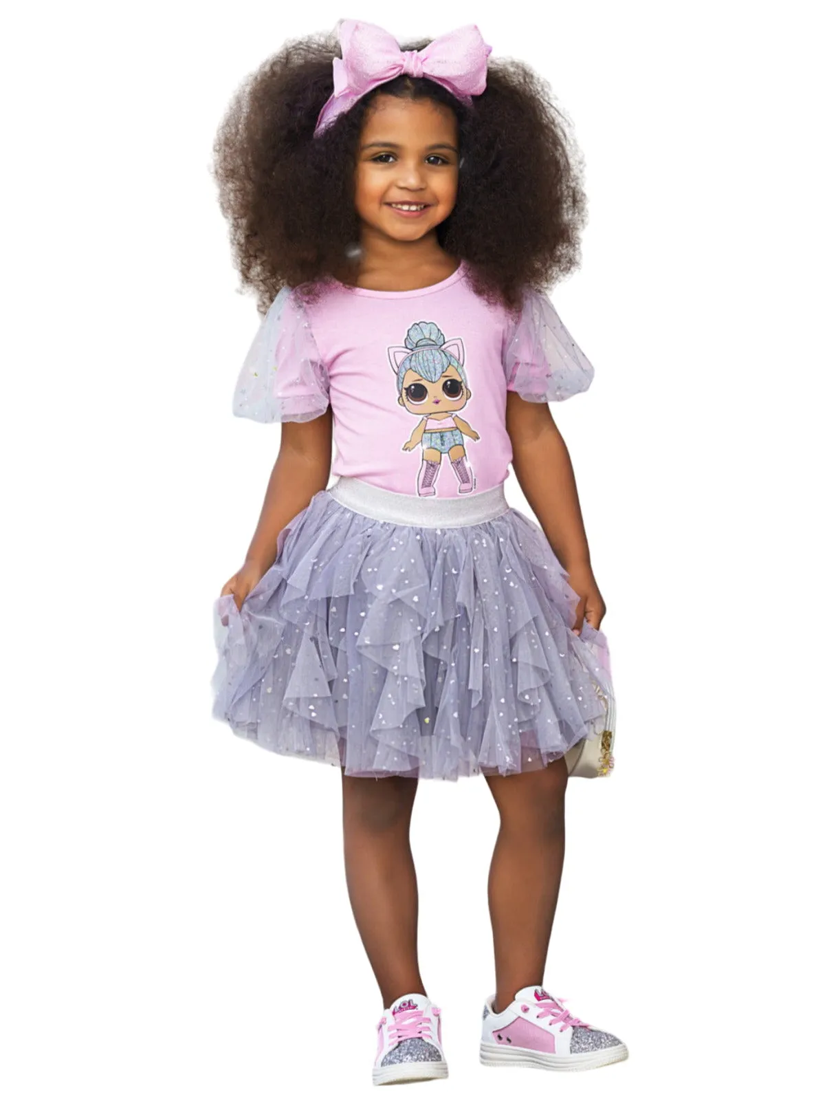 L.o.l. Surprise! Kitty Queen Sparkle Tulle Skirt Set