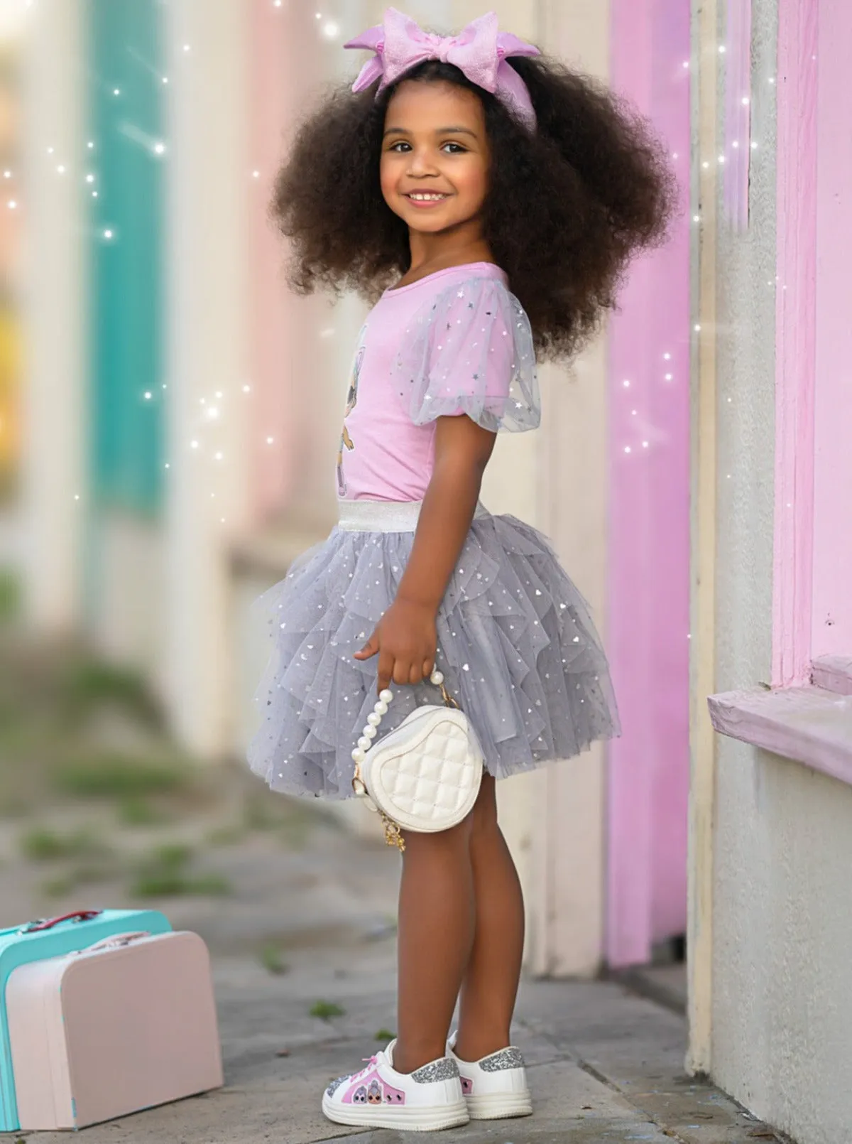 L.o.l. Surprise! Kitty Queen Sparkle Tulle Skirt Set