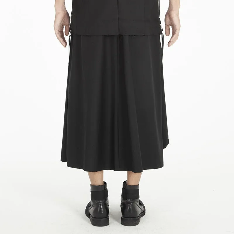 Loose Wide Leg Cropped Culottes